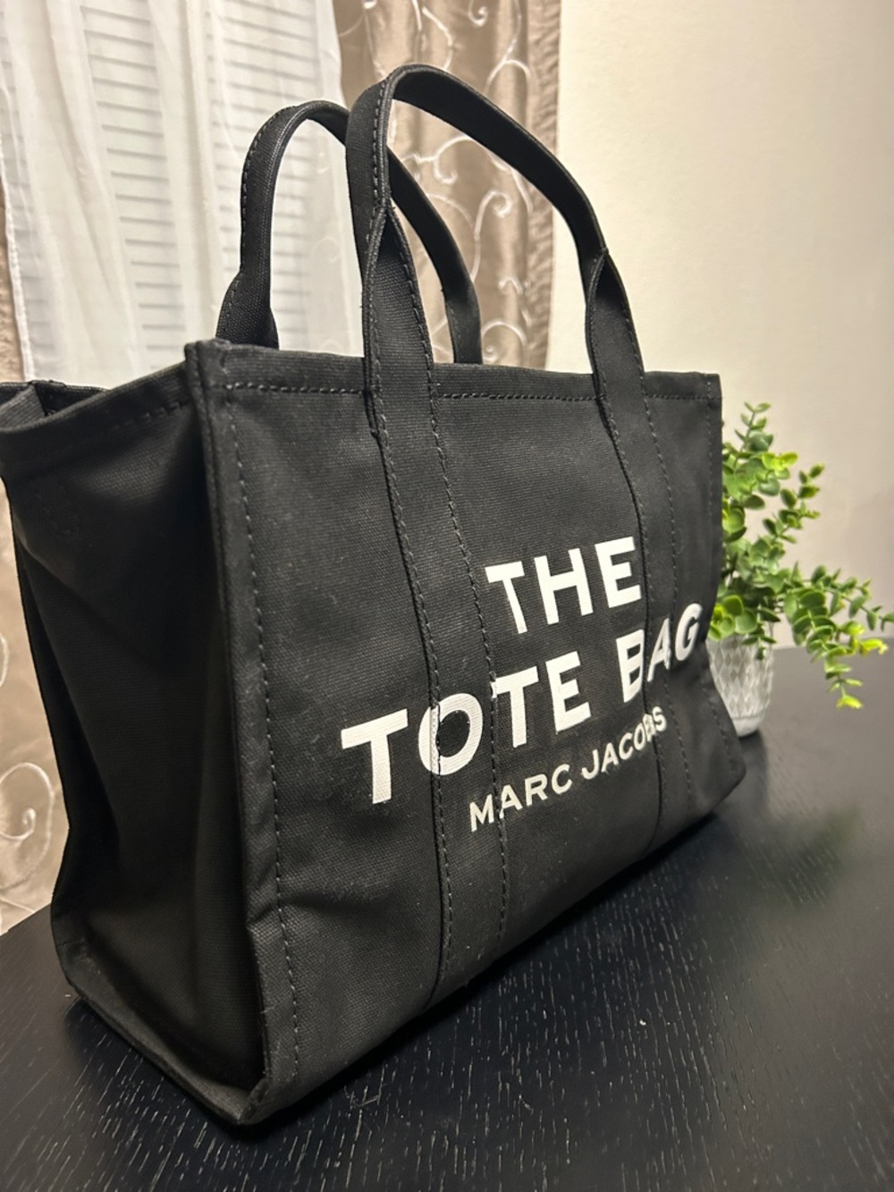Marc Jacobs Black 'The Tote Bag' Canvas Duffel - Picture 4 of 17